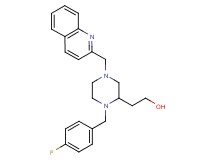 2-[1-(4-fluorobenzyl)-4-(2-quinolinylmethyl)-2-piperazinyl]ethanol
