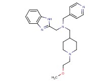 (1H-benzimidazol-2-ylmethyl){[1-(2-methoxyethyl)-4-piperidinyl]methyl}(4-pyridinylmethyl)amine