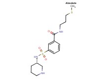 N-[3-(methylthio)propyl]-3-{[(3S)-3-piperidinylamino]sulfonyl}benzamide hydrochloride