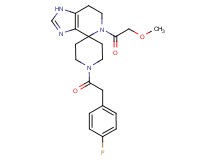 1'-[(4-fluorophenyl)acetyl]-5-(methoxyacetyl)-1,5,6,7-tetrahydrospiro[imidazo[4,5-c]pyridine-4,4'-piperidine]