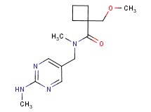 1-(methoxymethyl)-N-methyl-N-{[2-(methylamino)pyrimidin-5-yl]methyl}cyclobutanecarboxamide