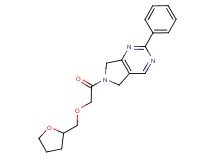 2-phenyl-6-[(tetrahydrofuran-2-ylmethoxy)acetyl]-6,7-dihydro-5H-pyrrolo[3,4-d]pyrimidine