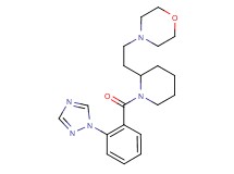 4-(2-{1-[2-(1H-1,2,4-triazol-1-yl)benzoyl]-2-piperidinyl}ethyl)morpholine