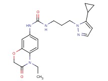 N-[3-(5-cyclopropyl-1H-pyrazol-1-yl)propyl]-N'-(4-ethyl-3-oxo-3,4-dihydro-2H-1,4-benzoxazin-7-yl)urea