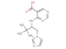 4-{[1-(1H-imidazol-1-ylmethyl)-2,2-dimethylpropyl]amino}pyrimidine-5-carboxylic acid