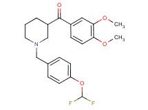 {1-[4-(difluoromethoxy)benzyl]-3-piperidinyl}(3,4-dimethoxyphenyl)methanone