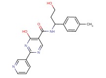4-hydroxy-N-[3-hydroxy-1-(4-methylphenyl)propyl]-2-pyridin-3-ylpyrimidine-5-carboxamide