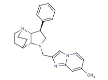 (2R*,3S*,6R*)-5-[(7-methylimidazo[1,2-a]pyridin-2-yl)methyl]-3-phenyl-1,5-diazatricyclo[5.2.2.0~2,6~]undecane