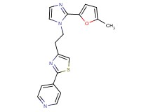 4-(4-{2-[2-(5-methyl-2-furyl)-1H-imidazol-1-yl]ethyl}-1,3-thiazol-2-yl)pyridine
