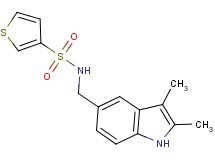 N-[(2,3-dimethyl-1H-indol-5-yl)methyl]-3-thiophenesulfonamide