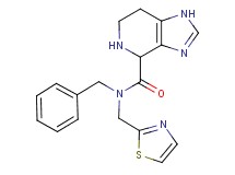 N-benzyl-N-(1,3-thiazol-2-ylmethyl)-4,5,6,7-tetrahydro-1H-imidazo[4,5-c]pyridine-4-carboxamide hydrochloride