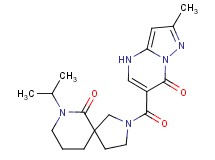 7-isopropyl-2-[(2-methyl-7-oxo-4,7-dihydropyrazolo[1,5-a]pyrimidin-6-yl)carbonyl]-2,7-diazaspiro[4.5]decan-6-one