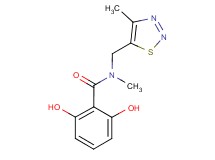 2,6-dihydroxy-N-methyl-N-[(4-methyl-1,2,3-thiadiazol-5-yl)methyl]benzamide