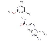 2-amino-3-ethyl-N-[(2-methoxy-4,6-dimethylpyridin-3-yl)methyl]-3H-imidazo[4,5-b]pyridine-6-carboxamide
