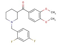[1-(2,4-difluorobenzyl)-3-piperidinyl](3,4-dimethoxyphenyl)methanone