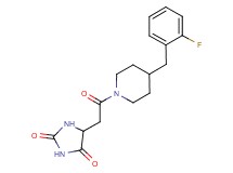 5-{2-[4-(2-fluorobenzyl)-1-piperidinyl]-2-oxoethyl}-2,4-imidazolidinedione