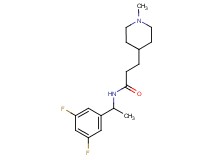 N-[1-(3,5-difluorophenyl)ethyl]-3-(1-methylpiperidin-4-yl)propanamide