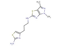 N-[3-(2-amino-1,3-thiazol-4-yl)propyl]-1,3-dimethyl-1H-pyrazolo[3,4-d][1,3]thiazol-5-amine
