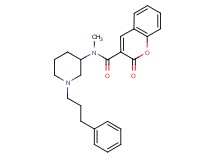 N-methyl-2-oxo-N-[1-(3-phenylpropyl)-3-piperidinyl]-2H-chromene-3-carboxamide