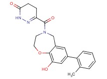 6-{[9-hydroxy-7-(2-methylphenyl)-2,3-dihydro-1,4-benzoxazepin-4(5H)-yl]carbonyl}-4,5-dihydropyridazin-3(2H)-one