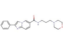 N-(3-morpholin-4-ylpropyl)-2-phenylimidazo[1,2-a]pyridine-6-carboxamide