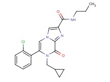 6-(2-chlorophenyl)-7-(cyclopropylmethyl)-8-oxo-N-propyl-7,8-dihydroimidazo[1,2-a]pyrazine-2-carboxamide