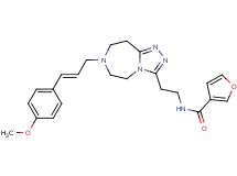 N-(2-{7-[(2E)-3-(4-methoxyphenyl)-2-propen-1-yl]-6,7,8,9-tetrahydro-5H-[1,2,4]triazolo[4,3-d][1,4]diazepin-3-yl}ethyl)-3-furamide