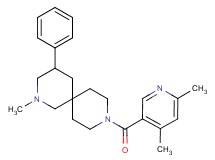 9-[(4,6-dimethyl-3-pyridinyl)carbonyl]-2-methyl-4-phenyl-2,9-diazaspiro[5.5]undecane