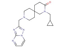 2-(cyclopropylmethyl)-9-([1,2,4]triazolo[1,5-a]pyrimidin-2-ylmethyl)-2,9-diazaspiro[5.5]undecan-3-one