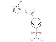 (1R*,5R*)-N,N-dimethyl-6-[3-(4-methyl-1,3-thiazol-5-yl)propanoyl]-3,6-diazabicyclo[3.2.2]nonane-3-sulfonamide