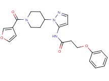 N-{1-[1-(3-furoyl)-4-piperidinyl]-1H-pyrazol-5-yl}-3-phenoxypropanamide
