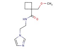 N-[2-(1H-imidazol-1-yl)ethyl]-1-(methoxymethyl)cyclobutanecarboxamide