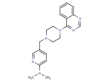 N,N-dimethyl-5-{[4-(4-quinazolinyl)-1-piperazinyl]methyl}-2-pyridinamine