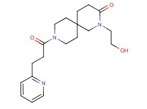 2-(2-hydroxyethyl)-9-(3-pyridin-2-ylpropanoyl)-2,9-diazaspiro[5.5]undecan-3-one