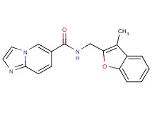 N-[(3-methyl-1-benzofuran-2-yl)methyl]imidazo[1,2-a]pyridine-6-carboxamide