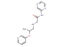 N-pyrazin-2-yl-2-{[2-(pyridin-3-yloxy)propyl]amino}acetamide