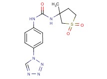 N-(3-methyl-1,1-dioxidotetrahydro-3-thienyl)-N'-[4-(1H-tetrazol-1-yl)phenyl]urea