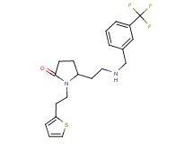 1-[2-(2-thienyl)ethyl]-5-(2-{[3-(trifluoromethyl)benzyl]amino}ethyl)-2-pyrrolidinone