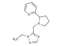 2-{1-[(1-ethyl-1H-1,2,4-triazol-5-yl)methyl]pyrrolidin-2-yl}pyridine