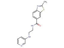 2-methyl-N-[2-(pyridin-3-ylamino)ethyl]-1,3-benzothiazole-6-carboxamide