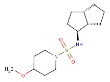 4-methoxy-N-[(1S*,3aS*,6aS*)-octahydropentalen-1-yl]piperidine-1-sulfonamide