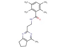 2,3,5,6-tetramethyl-N-[2-(4-methyl-6,7-dihydro-5H-cyclopenta[d]pyrimidin-2-yl)ethyl]benzamide