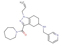 1-allyl-3-(1-azepanylcarbonyl)-N-(3-pyridinylmethyl)-4,5,6,7-tetrahydro-1H-indazol-5-amine