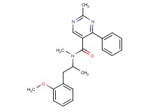 N-[2-(2-methoxyphenyl)-1-methylethyl]-N,2-dimethyl-4-phenylpyrimidine-5-carboxamide
