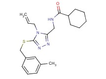 N-({4-allyl-5-[(3-methylbenzyl)thio]-4H-1,2,4-triazol-3-yl}methyl)cyclohexanecarboxamide