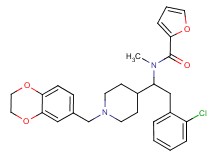 N-{2-(2-chlorophenyl)-1-[1-(2,3-dihydro-1,4-benzodioxin-6-ylmethyl)-4-piperidinyl]ethyl}-N-methyl-2-furamide