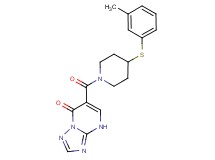 6-({4-[(3-methylphenyl)thio]-1-piperidinyl}carbonyl)[1,2,4]triazolo[1,5-a]pyrimidin-7(4H)-one