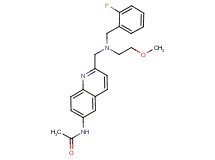 N-(2-{[(2-fluorobenzyl)(2-methoxyethyl)amino]methyl}quinolin-6-yl)acetamide