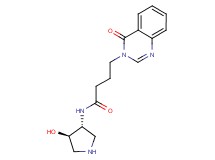 N-[(3R*,4R*)-4-hydroxypyrrolidin-3-yl]-4-(4-oxoquinazolin-3(4H)-yl)butanamide