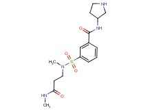 3-({methyl[3-(methylamino)-3-oxopropyl]amino}sulfonyl)-N-pyrrolidin-3-ylbenzamide